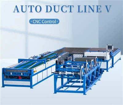 Mașină pentru conducte de aer condiționat Hvac Conductă rotundă și mașină pentru fabricarea conductelor pătrate