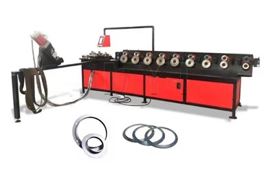 Mașină de formare a flanșelor rotunde pentru conducte HVAC / linie de producție a flanșelor din oțel cu unghi rotund